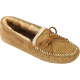 Ladies' Minnetonka Moccasins Sheepskin Softsole Moc Slipper Tan by Minnetonka