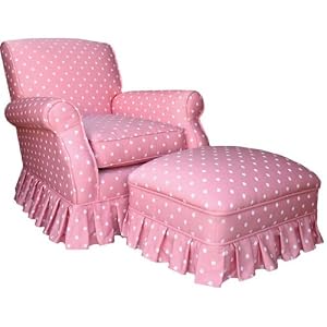 Angel Song Bubblegum - Pink - Club Adult Rocker Glider Chair - Down Filled by