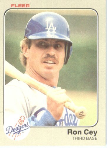1983 Fleer # 204 Ron Cey Los Angeles Dodgers Baseball Card