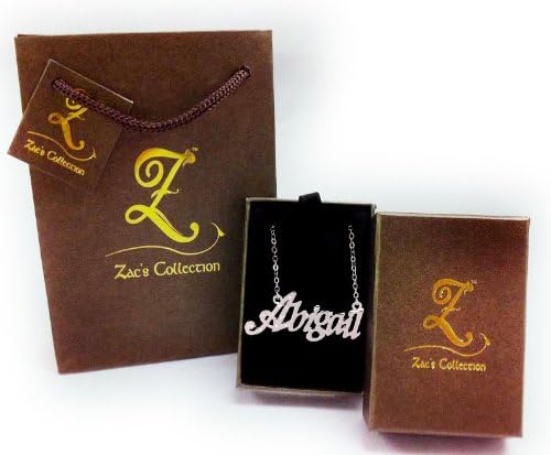 Name Necklaces Ruby - Personalized Necklace Gold Plated 18K, Belcher Chain, 2mm Thick