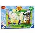 Ravensburger 10631 - Disney Phineas & Ferb: Phineas und Ferbs Abenteuer- 100 Teile XXL Puzzle