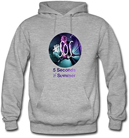 Angela Glass Mens 5sos Logo Grey hoodies Size M