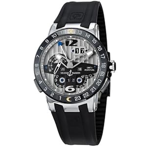 Ulysse Nardin El Toro Perpetual Calendar Automatic Rubber Strap Watch 329-00/3