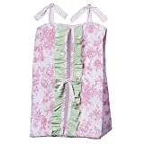 My Baby Sam Rose Garden Toile Diaper Stacker