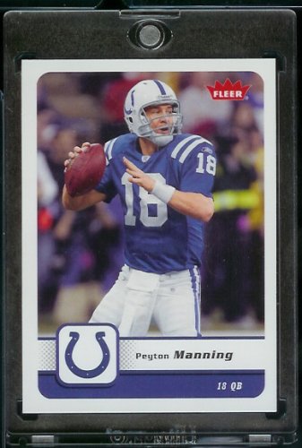 2006 Fleer Peyton Manning Indianapolis Colts Football Card #41 - Mint Condition - In Protective Display Case !!