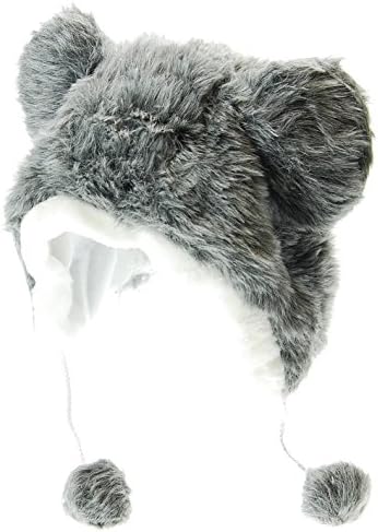 Q Collection Fuzzy Fur Animal Hat