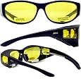 Escort Safety Glasses Fits Over Most Prescription Eyewear Yellow Lenses
