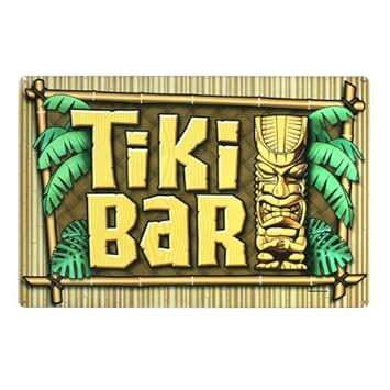 Tiki Bar Metal Sign Tiki Bar Metal Sign