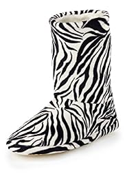 Zebra Design Boot Slippers