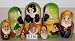 Snow White Russian Nesting Nested Stacking Doll. 5 Pieces / 4 in Tall 4.116