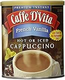 Caffe D'Vita French Vanilla Cappuccino, 16 Ounce Cans (Pack of 6)