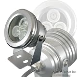 Submersible (wet & dry) 3Watt Green LED light bulb. Ideal for Koi fish pond or water fountain or garden lightning