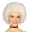 White Afro Wig