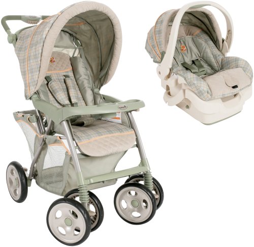 Disney Baby ProPack LX Travel System Featuring Pooh Characters, Ambrosia