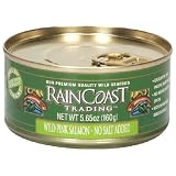 Raincoast Trading Company Pink Salmon, No Salt Added, 5.65-Ounce Cans (Pack of 12)