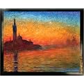 Dusk in Venice by Claude Monet Framed Print - 20x24"