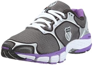 K-Swiss Women's California Athletic Shoes,Charcoal/Silver/Neon Violet,7 M US