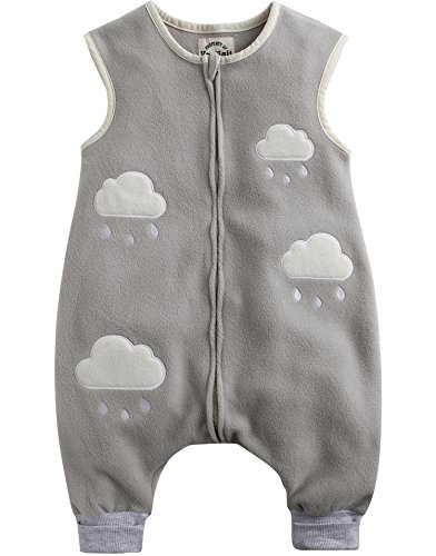 Vaenait Baby Kids Boys 1-7Y Sleep and Play Blanket Sleepsack Grey Cloud