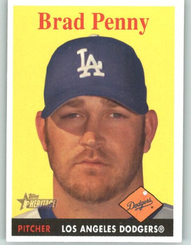 2007 Topps Heritage #25 Brad Penny - Los Angeles Dodgers (Baseball Cards)