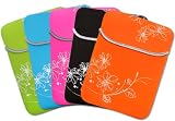 8 – 10.1 inch Blossom Floral Neoprene Netbook Laptop Sleeve Slip Case Pouch Bag for iPad, Acer, ASUS, Dell, HP