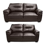 Mercy 3+2 Brown Luxury Leather Sofas