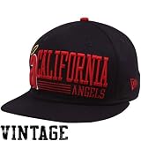 New Era Los Angeles Angels of Anaheim Black Retro Look 9FIFTY Snapback Adjustable Hat