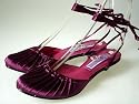 Couture Discount Ballerina-Pumps, Satin, Bordeaux (NP6)