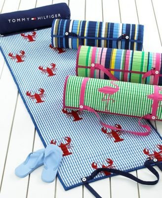 Tommy Hilfiger Beach Mats With Pillow