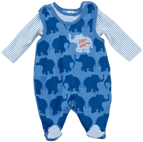 Sanetta Baby - Jungen Bekleidungsset, Tierdruck 112237, Gr. 56, Blau (5830) Preisvergleich