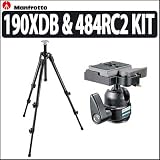 Manfrotto Tripod Bundle With Manfrotto 190XDB Tripod & Manfrotto 484RC2 Mini Ball Head with RC2 Rapid Connect System