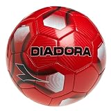 Diadora Baggio Soccer Training Ball (Size 4, Red)
