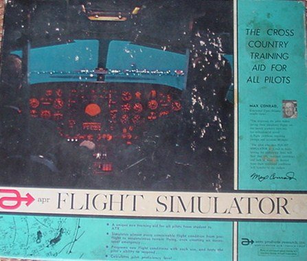 APR Flight Simulator - The Cross Country Training Aid for All Pilots - Vintage from 1965 - by Max Conrad