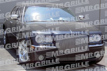 Satin (Brushed) Finish Aluminum Billet Grille for the Chrysler 300
