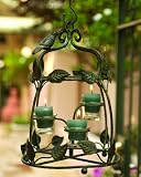 Metal Indoor/Outdoor Table or Hanging Chandelier Candle Holder