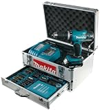 Produkt-Bild: Makita BHP453RHEX5  Akku-Bohrschrauber 18 V Li-Ionen, inklusiv 96-teiligem Zubeh&ouml;rset im Alu-Koffer