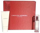 Chic Carolina Herrera Perfume Gift Set (Eau De Parfum 1.0 oz + Body Lotion 3.4 oz)