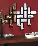 Contemporary Elegance Mirror Wall Sconce Decor Candles