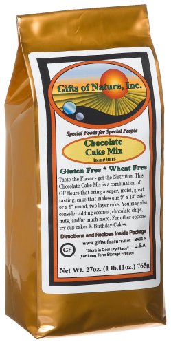Gifts Of Nature Chocolate Cake Mix, 27-Ounce Bags (Pack of 3) by Gifts of Nature