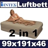 Produkt-Bild: Single Luftbett 2-in-1 "Khaki" mit Rei&szlig;verschluss Twin 99cmx191cmx46cm teilbar