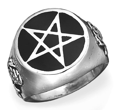 Best Roseus Pentagram Alchemy Gothic Ring size 8 Guides