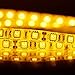 SUPERNIGHT DC12V 5M 16.4Ft Yellow 5050SMD 300LED Waterproof Flexible LED Light Strip lamp White Tape Version