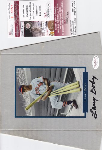 Larry Doby Cleveland Indians 1997 Card Signed Autographed Jsa Coa Matching Numbers