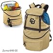 Colorado Golden Buffaloes Zuma Insulated Backpack with Waterproof Liner - Beige w/Embroidery