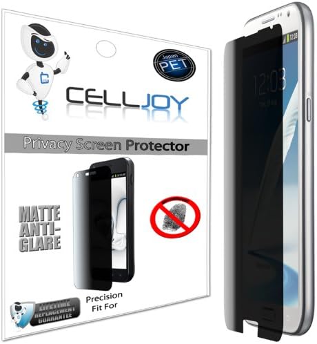 Screen Savers LCD Guard Protector Films for Samsung Galaxy Note II N7100 [Lifetime Replacements] [CellJoy Retail Packaged] (Privacy)