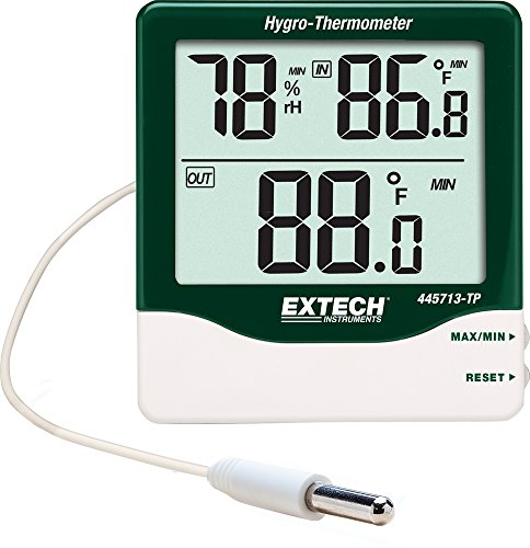 Extech 445713-TP Big Digit Indoor/Outdoor Hygro-Thermometer