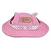 Kung Fu Dog Pet Princess Mesh Porous Sun Cap Hat with Ear Holes Only for Small Dogs