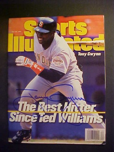 Tony Gwynn San Diego Padres Autographed July 28, 1997 Sports Illustrated Magazine With A Mounted Memories COA