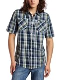 Ecko Unltd. Men’s Cross Up Woven Shirt, Deep Blue, Large