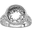 14K White Gold Crown of Thorns Ring