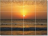 IMAGE OF Sunsets Photo Bathroom Tile Mural 19. 17x25.5 inches using (24) 4.25x4.25 ceramic tiles.